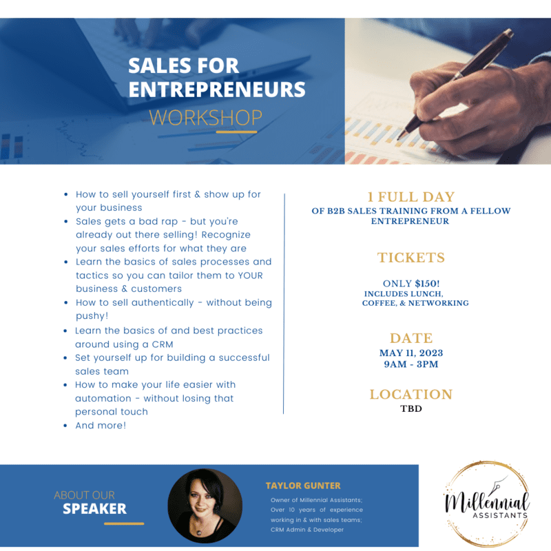 Sales for Entrepreneurs Workshop